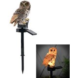  LED vrtna svjetiljka smeđa sova 43cm 2W | shoptok.hr