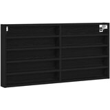  Stenska omara Črna hrastova furnirna MDF, (22013988) | Shoptok.si
