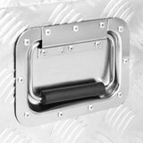  Kutija za pohranu srebrna 100 x 55 x 37 cm aluminijska | shoptok.hr