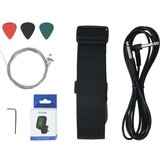 vidaXL Električna gitara za djecu s torbom smeđe-bijele 3/4 30 | shoptok.hr