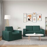  Set sofe 2 pcs Tamnozelena 162 x 80 x 82 cm tkanina | shoptok.hr