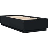 Okvir za krevet s LED svjetlima crni 100 x 200 cm drveni | shoptok.hr