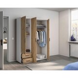 Modern Living Omara S Klasičnimi Vrati Voyager, Barva Hrasta, Bela | Shoptok.si