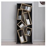 Hanah home Carmen Polica za knjige od crnog hrasta 63x153,6x24cm, crna | Eponuda.ba