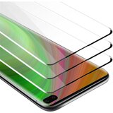 Cadorabo 3x Celozaslonska zaščitna folija, združljiva z Samsung Galaxy S10 PLUS - Zaščitna folija v transparentno s čarno - 3-pack Kaljeno steklo za zaščito zaslona s trdoto 9H in 3D dotikom, (20548142) Cene