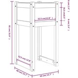  Sadilica boja meda 40 x 40 x 81 cm od masivne borovine | shoptok.hr