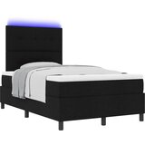  s opruga kutije s LED trakama Crna 120 x 190 cm tkanina | shoptok.hr