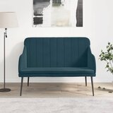  Klupa plava 110 x 76 x 80 cm baršunasta | shoptok.hr