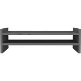  Stalak za monitor sivi 50 x 27 x 15 cm od masivne borovine | shoptok.hr