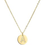 Ogrlica Abeceda - A / Zlatna KP21207 | Shoptok.si