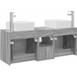  Set ormarića za kupaonicu 3 kom. Siva Sonoma 53 x 35 x 63 cm | shoptok.hr