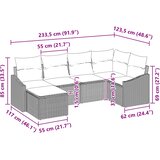  Set sofe 6 kom. Crna poliratan | shoptok.hr