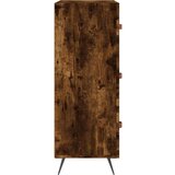 vidaXL Predalnik dimljen hrast 69,5x34x90 cm inženirski les | Shoptok.si