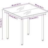 5-dijelni vrtni blagovaonski set crni | shoptok.hr