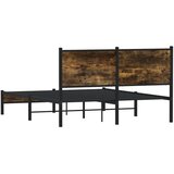  Metalni okvir kreveta bez madraca boja hrasta 140x200 cm | shoptok.hr