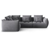 Micadoni Tamno siva kutna garnitura od bouclé tkanine (s lijevim kutom) Bloom – Home Cijene