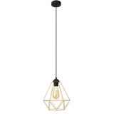  Luster na sajli KARO 1xE27/15W/230V zlatna/crna | Eponuda.com