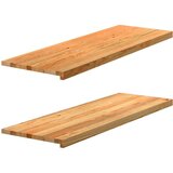  Prozorske klupice 2 kom svijetlosmeđe 120x40x2 cm masivne hrast | shoptok.hr