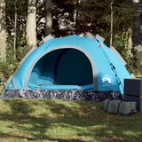 Šator za kampiranje za 2 osobe plavi brzo otpuštanje