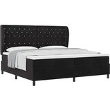  Krevet s opruga kutije s madracem Crna 200 x 200 cm Baršun | shoptok.hr