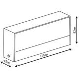 Top Light LED spoljašnje zidno svetlo IMOLA LED/10W/230V 3000/4000/6000K IP54 17 cm | Eponuda.com