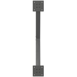  Noge za blagovaonski stol u obliku slova X, 2 kom, antracit, 80 x (72-73) cm, čelik | shoptok.hr