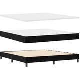  LED Box Spring Krevet s madracem Crna 180 x 200 cm Baršun | shoptok.hr