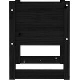  Sadilice 2 kom crne 40 x 40 x 52,5 cm od masivne borovine | shoptok.hr
