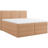 MID.YOU POSTELJA BOXSPRING 180 cm x 200 cm , les, tekstil, leseni material terakota | Shoptok.si