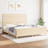  Okvir za krevet bez madraca krem 180 x 200 cm od tkanine | shoptok.hr