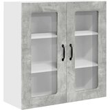 vidaXL Stenska kuhinjska omarica z vrati Betonsko siva 80 x 31 x 80 cm | Shoptok.si