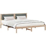  Okvir za krevet s uzglavljem Tamno siva 180 x 200 cm | shoptok.hr