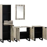  Set namještaja za kupaonicu s ladicama 4 pcs Bakarna smeđa | shoptok.hr