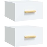 vidaXL zidni noćni ormarići 2 kom bijeli 35 x 35 x 20 cm | shoptok.hr
