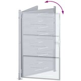  Dvorišna vrata - Vrtna vrata Srebrno 100 x 150 cm Nehrđajući čelik | shoptok.hr