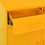 Ormarić za pohranu boja senfa 80 x 35 x 101,5 cm čelični | Eponuda.com