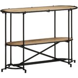 Maison Chic konzolna miza - miza ob steni 110x42x76 cm trden robusten mangov les, (21786127) Cene