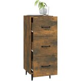  Komoda dimljeni hrast 34,5x34x90 cm inženirski les, (20654205) | Shoptok.si