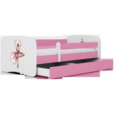  Drveni dječji krevet BALERINA s ladicom - 180x80 cm rozi | shoptok.hr