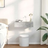 vidaXL Stenska polica s predali betonsko siv 60x26,5x15 cm inž. les | Shoptok.si