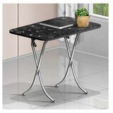 alesta Sklopivi sto 60x100cm crni mermer AL10028CM | Eponuda.com