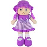  Krpena lutka za grljenje na pruge 50 cm - ljubičasta | shoptok.hr