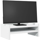  Stalak za monitor bijeli 42 x 24 x 16 cm od konstruiranog drva | shoptok.hr
