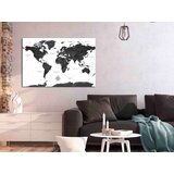  Slika - Black and White Map (1 Part) Wide 120x80 | shoptok.hr