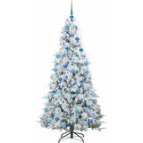  Umjetno božićno drvce s nogom s stalakom Bijelo 180 cm PE i PVC | shoptok.hr