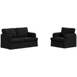 SOFA Kavč 2 pcs Črna Splošne dimenzije: 144 x 80 x 85 cm (Š x G x V), (5000145164) | Shoptok.si