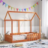 Maison Chic Otroška postelja - Otroški ležaj - Otroški posteljni okvir voščeno rjav 80x160 cm trdna borovina, (21698302) | Shoptok.si
