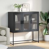  Komoda crna 100,5 x 39 x 107 cm od hladno valjanog čelika | Eponuda.ba