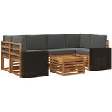  Set vanjskih sofa 7 kom. Prirodna i antracit | shoptok.hr
