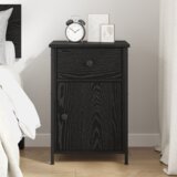 vidaXL Noćni ormarić Crni hrast 40x42x60 cm Konstruirano drvo | shoptok.hr